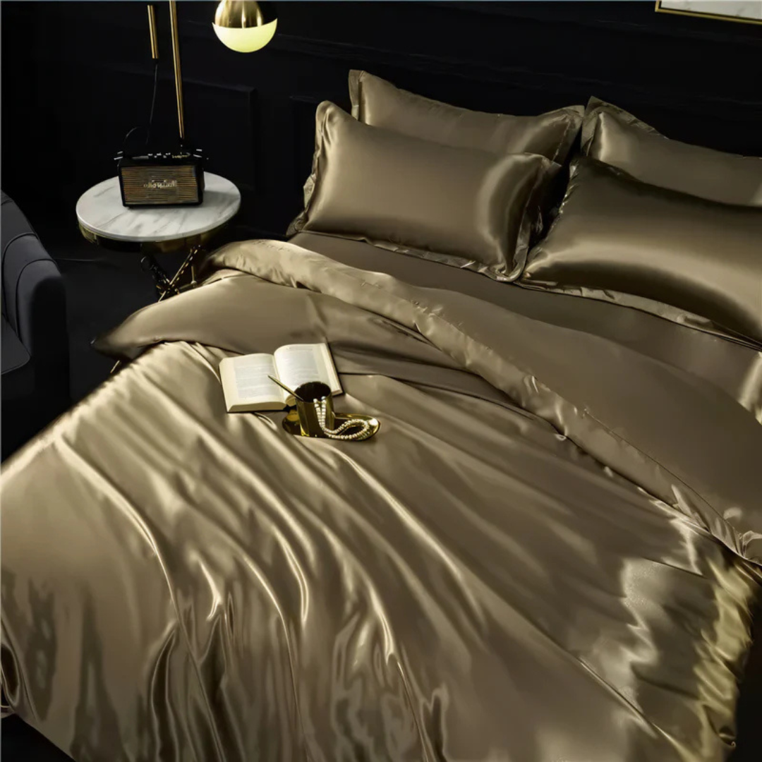 Lussuose Lenzuola di Seta | Comfort Traspirante, Morbido ed Elegante per la Camera da Letto