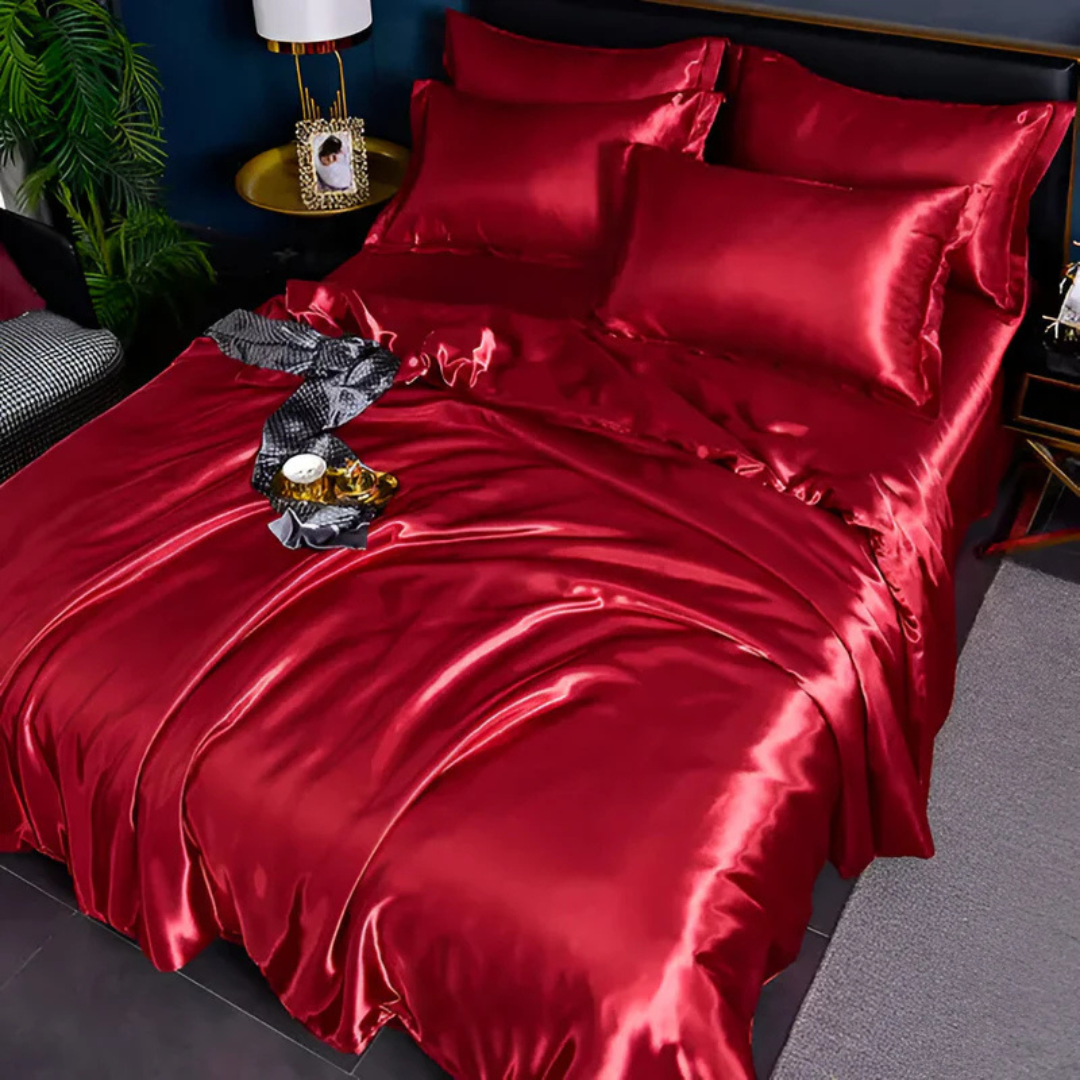 Lussuose Lenzuola di Seta | Comfort Traspirante, Morbido ed Elegante per la Camera da Letto