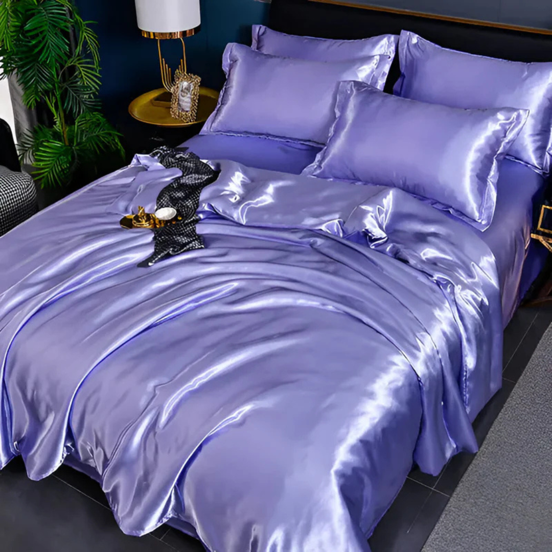 Lussuose Lenzuola di Seta | Comfort Traspirante, Morbido ed Elegante per la Camera da Letto