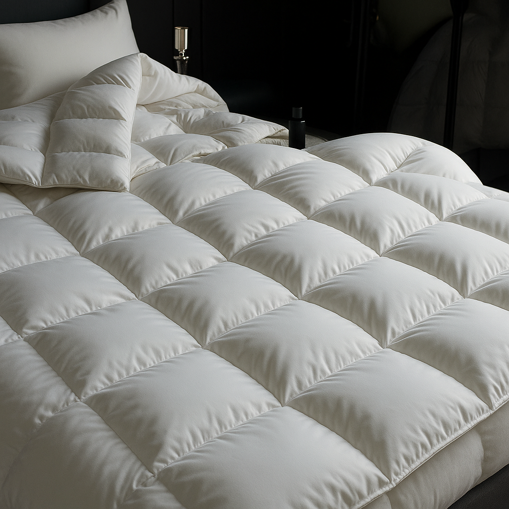 Luxe Completo Piumone - Biancheria da Letto Morbida come Seta, Calda e Traspirante per il Massimo Comfort del Sonno