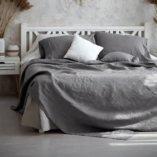 Copripiumino in Lino - Biancheria di Lusso Traspirante e Durevole per il Massimo Comfort