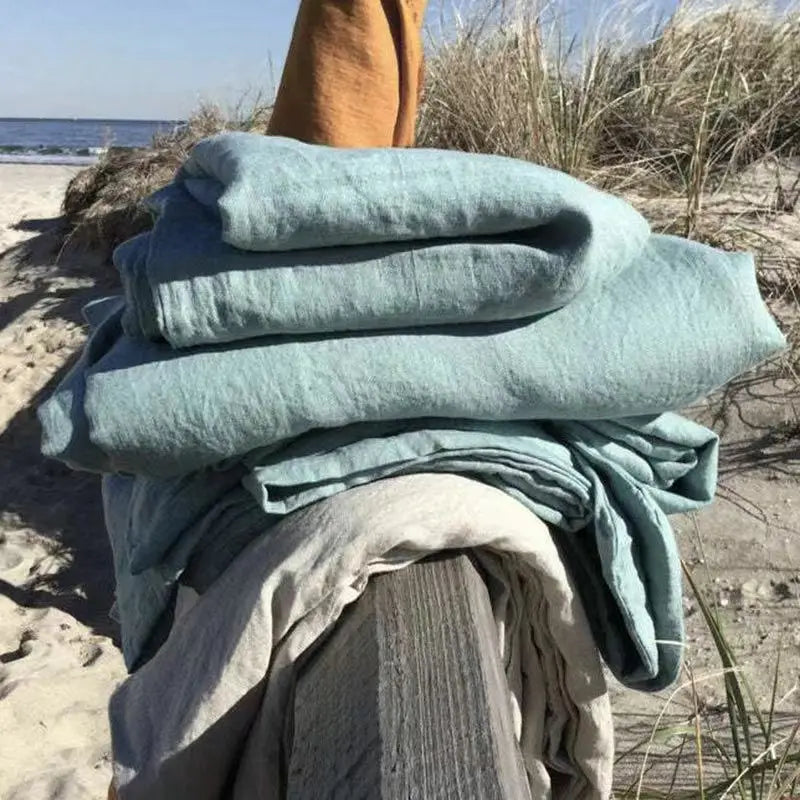 Copripiumino in Lino - Biancheria di Lusso Traspirante e Durevole per il Massimo Comfort