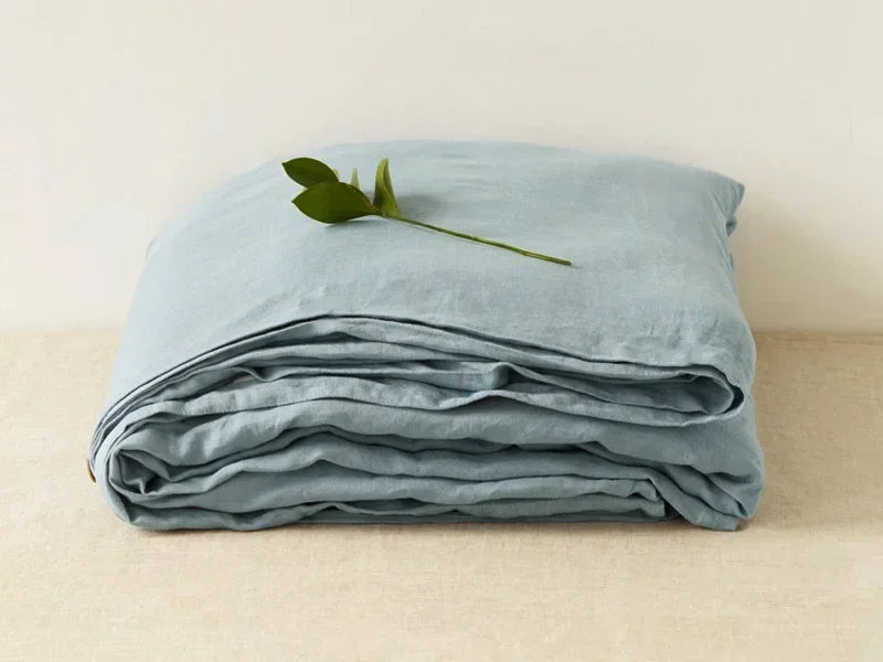 Copripiumino in Lino - Biancheria di Lusso Traspirante e Durevole per il Massimo Comfort