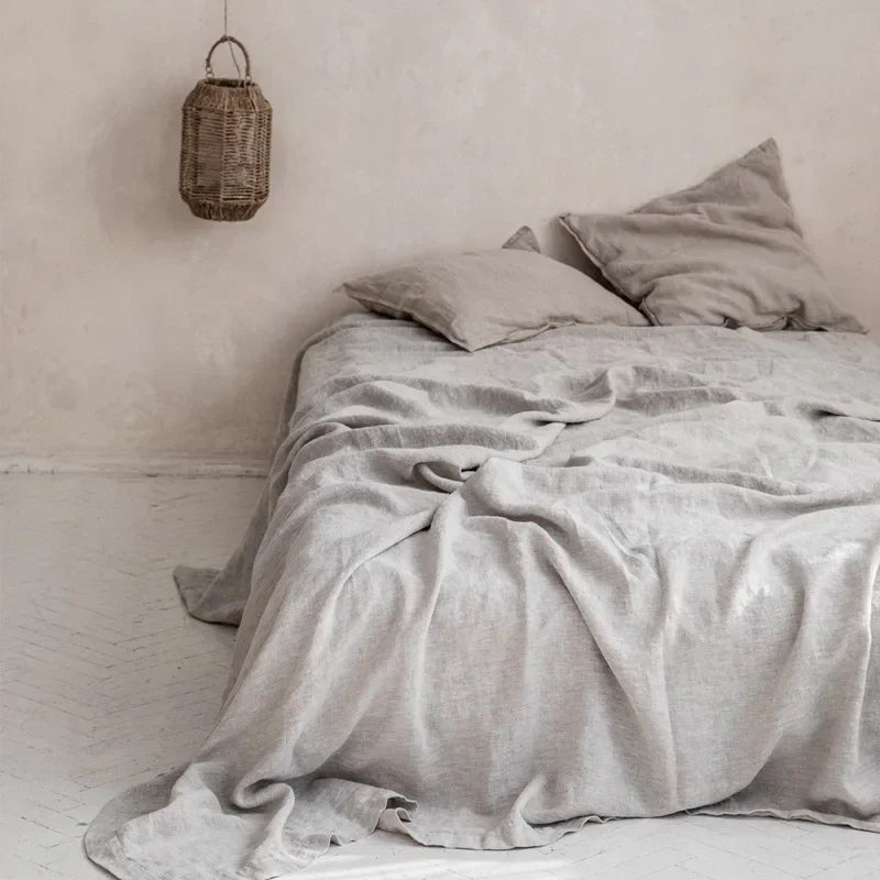 Copripiumino in Lino - Biancheria di Lusso Traspirante e Durevole per il Massimo Comfort