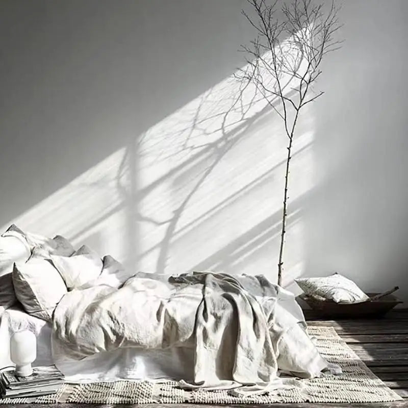 Copripiumino in Lino - Biancheria di Lusso Traspirante e Durevole per il Massimo Comfort