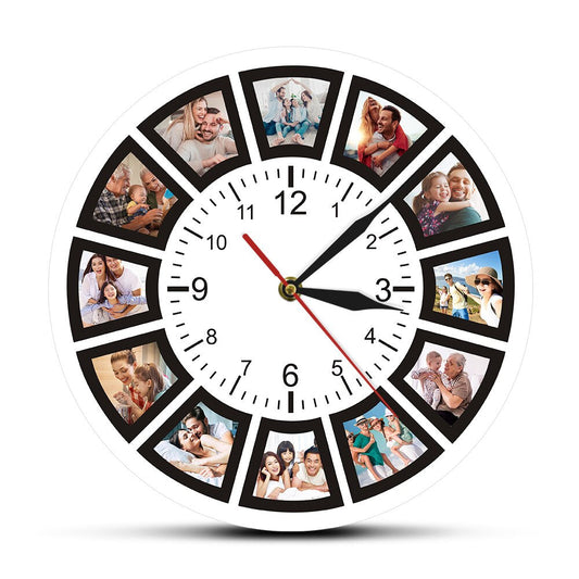 Camena - Orologio da Parete Personalizzato Unico con Foto per Decorazione Accogliente della Casa