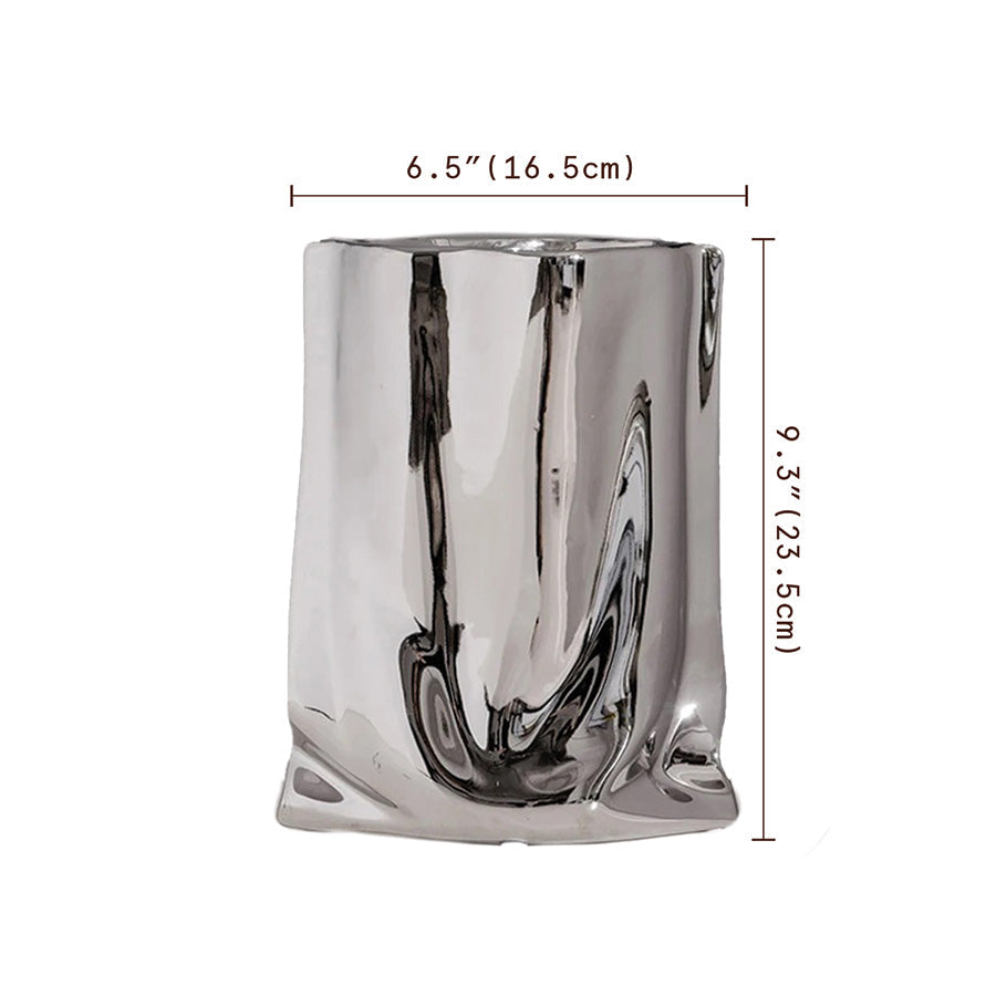 Elegante vaso a fiori plissettato | Decorazione contemporanea perfetta per tutte le tue stanze