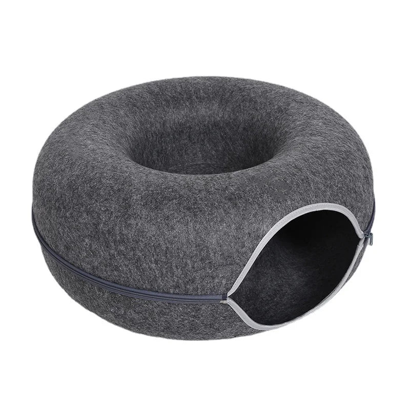 Letto di lusso per gatti per due con tunnel interattivo per maggiore comfort e divertimento