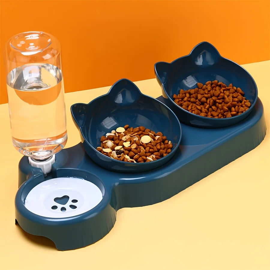 Ciotola per cibo per gatti comoda ed ergonomica per un pasto sano