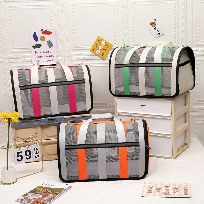 Borsa di Lusso Pieghevole per Animali Domestici per un Trasporto Facile e alla Moda