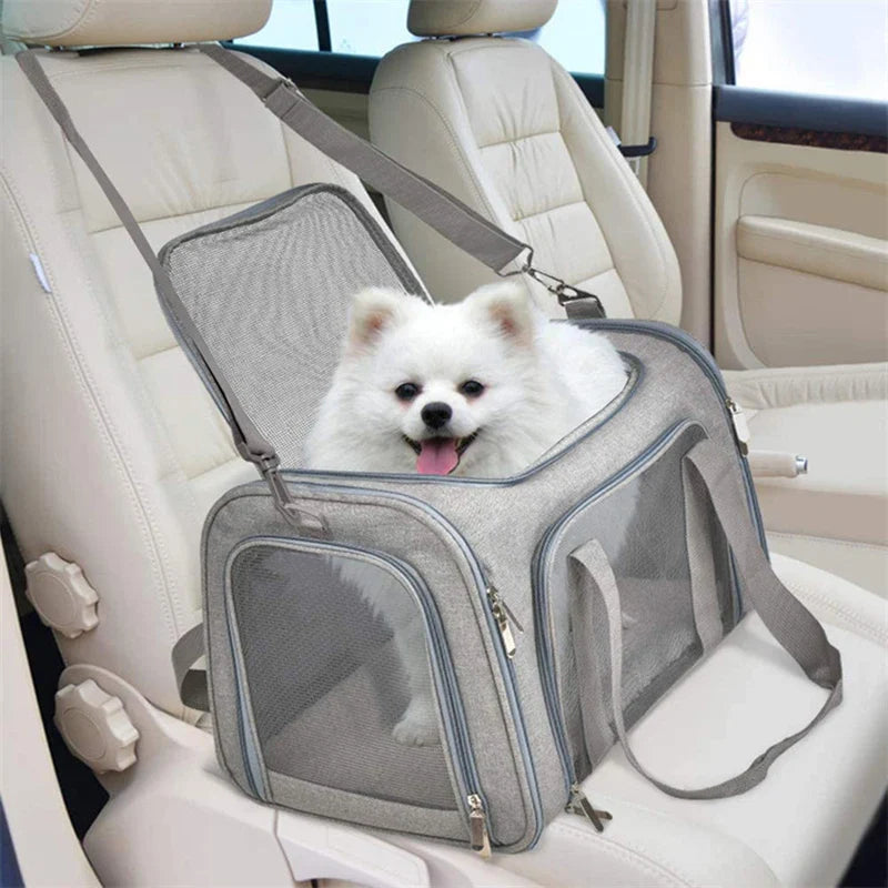 Borsa portatile morbida laterale comoda e sicura per cani