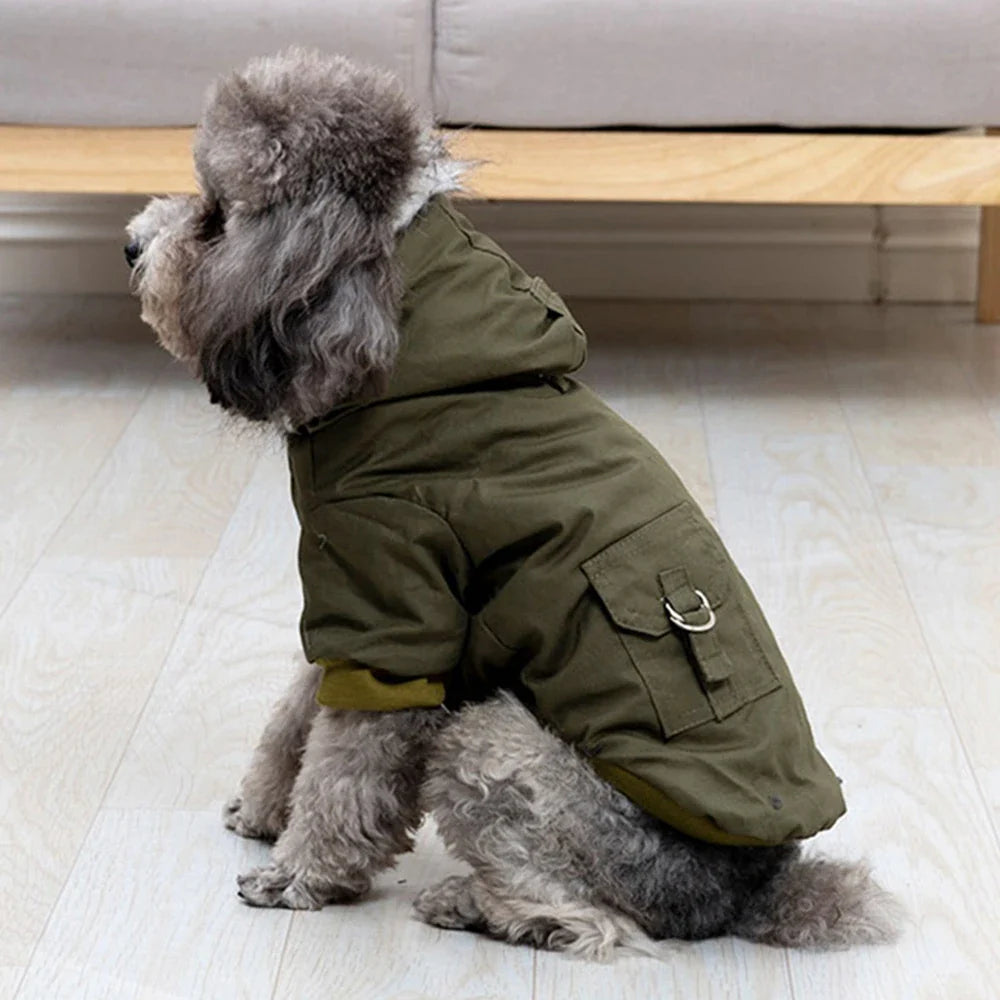 Cappotto spesso comodo e caldo per animali domestici