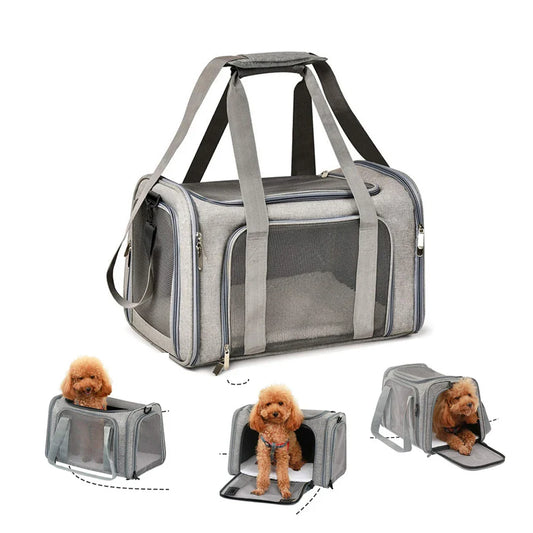 Borsa portatile morbida laterale comoda e sicura per cani