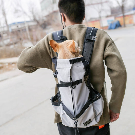 Borsa da viaggio ecologica per animali domestici con comoda tasca laterale per comfort e praticità