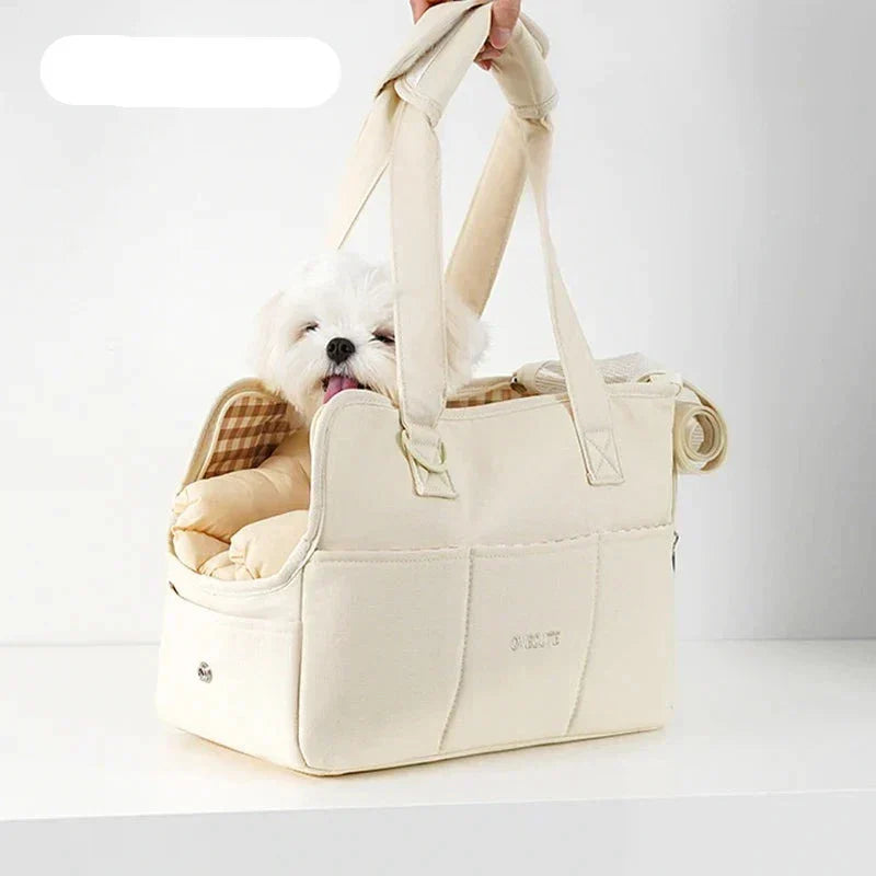 Borsa da viaggio resistente e sicura per la cura confortevole di cani e gatti di piccola taglia