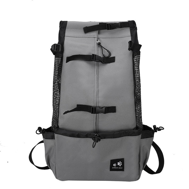 Borsa da viaggio ecologica per animali domestici con comoda tasca laterale per comfort e praticità