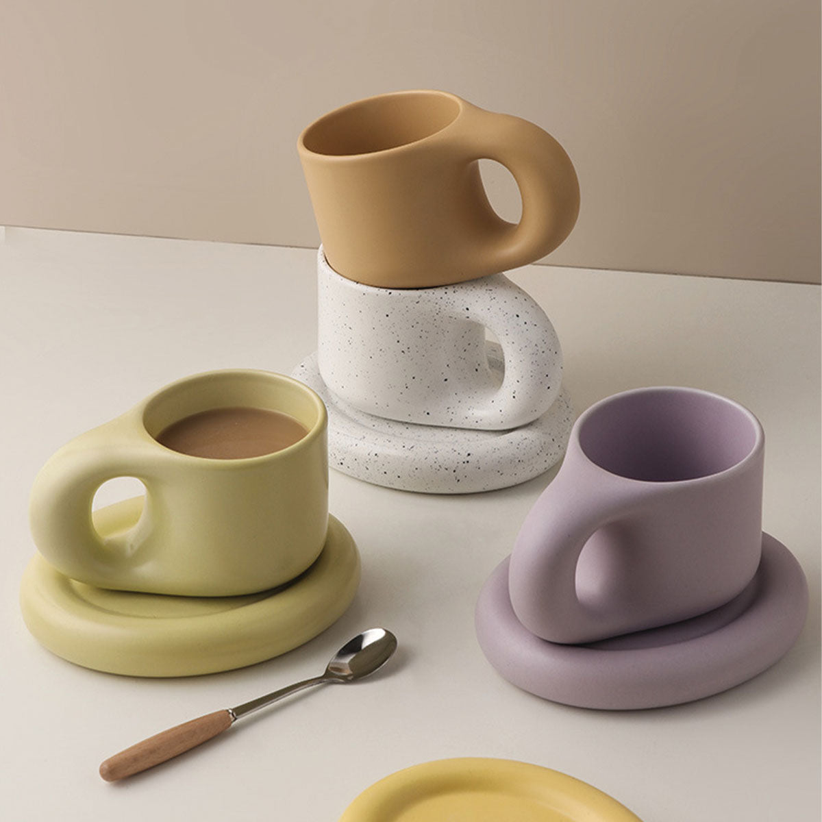 Elegante tazza da caffè espresso in ceramica resistente – Perfetta per i tuoi caffè premium