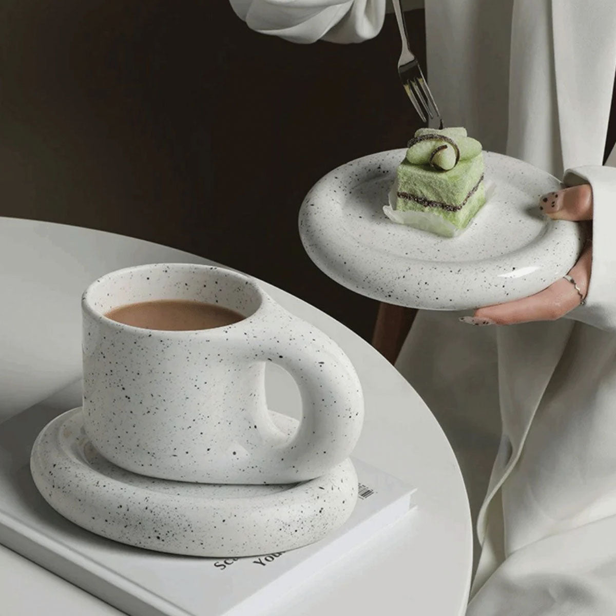 Elegante tazza da caffè espresso in ceramica resistente – Perfetta per i tuoi caffè premium