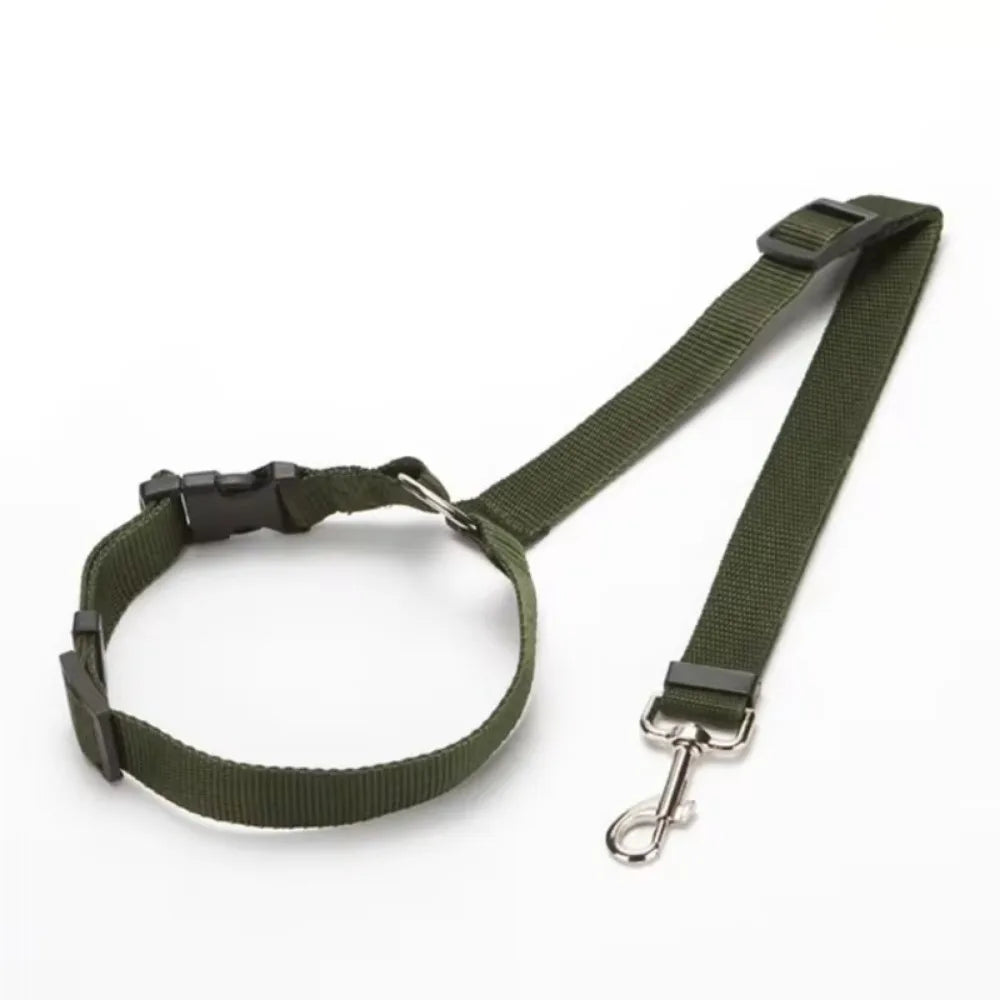 Cintura di Sicurezza Regolabile in Nylon per Cani e Pettorina per Viaggi Sicuri e Confortevoli