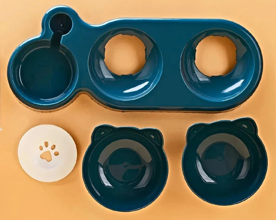 Ciotola per cibo per gatti comoda ed ergonomica per un pasto sano