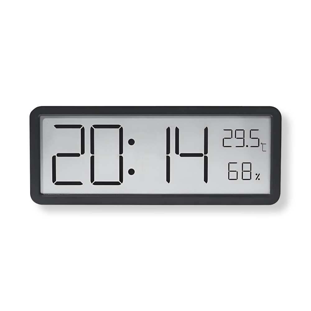 Ione - Orologio da Parete Digitale LED Moderno con Display di Temperatura e UmiditÃ