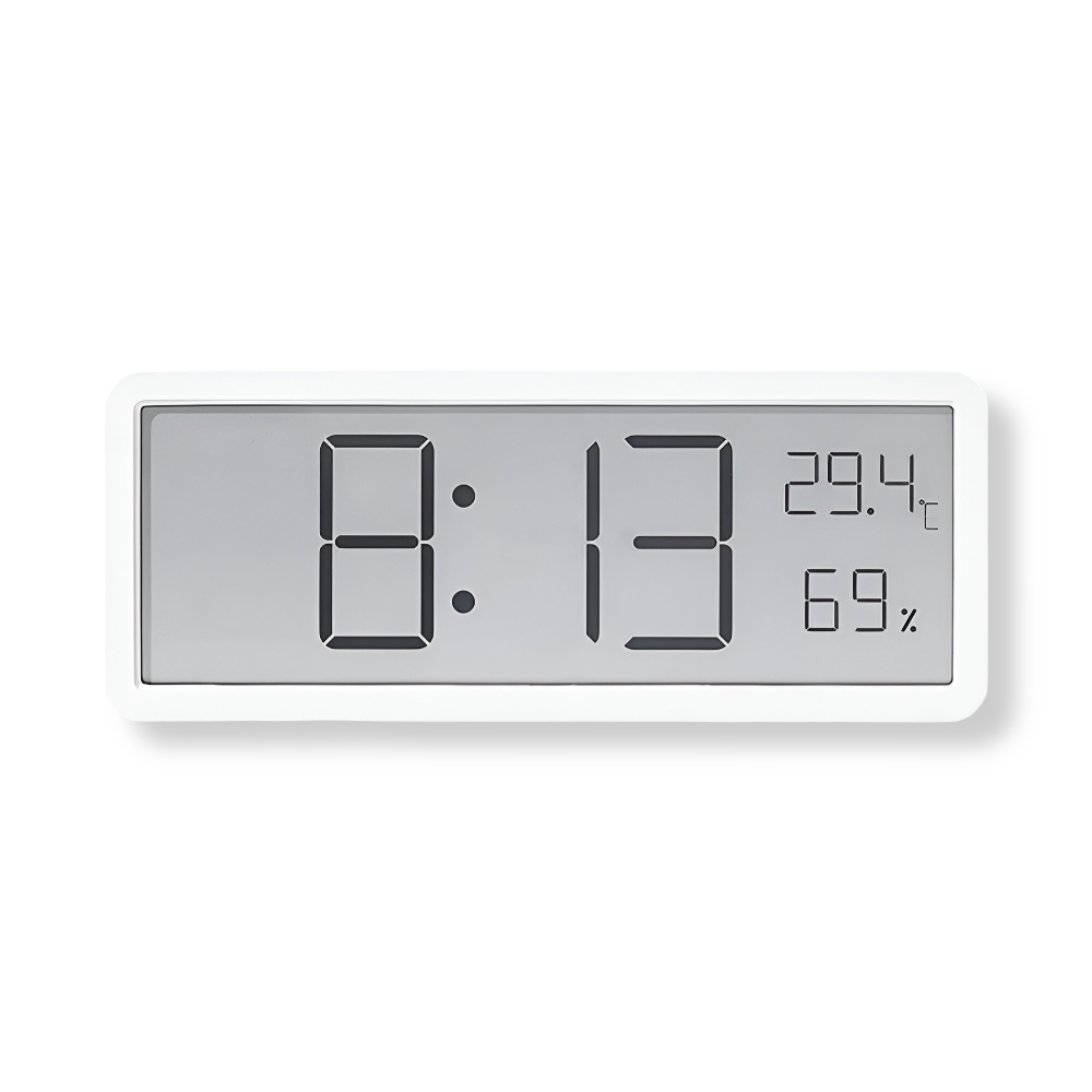 Ione - Orologio da Parete Digitale LED Moderno con Display di Temperatura e UmiditÃ