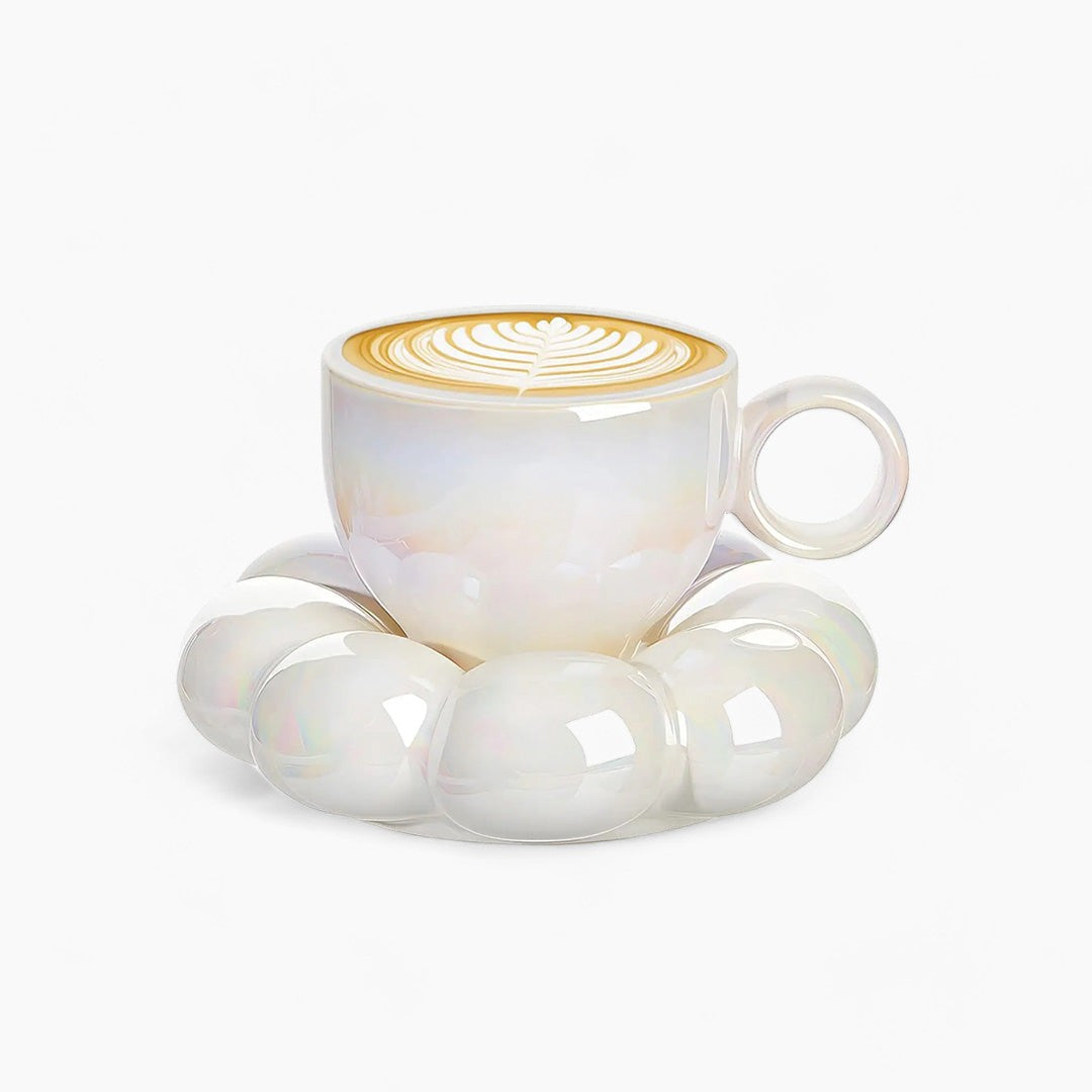 Tazza elegante con girasole e motivo floreale perfetta per una colazione splendida