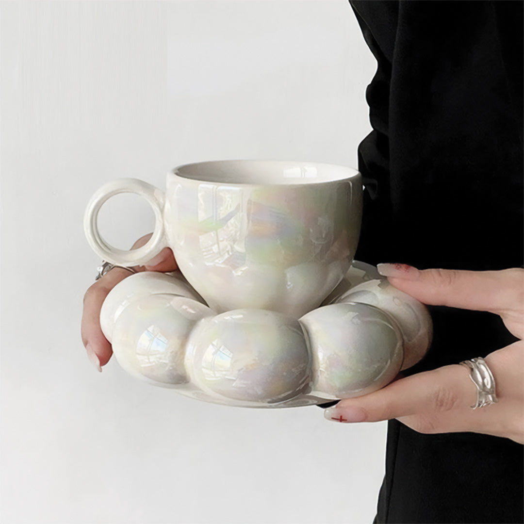 Tazza elegante con girasole e motivo floreale perfetta per una colazione splendida