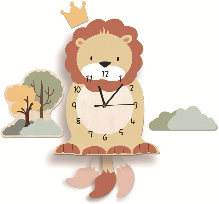 Brilvo - Incantevole Orologio da Parete Animale per Bambini