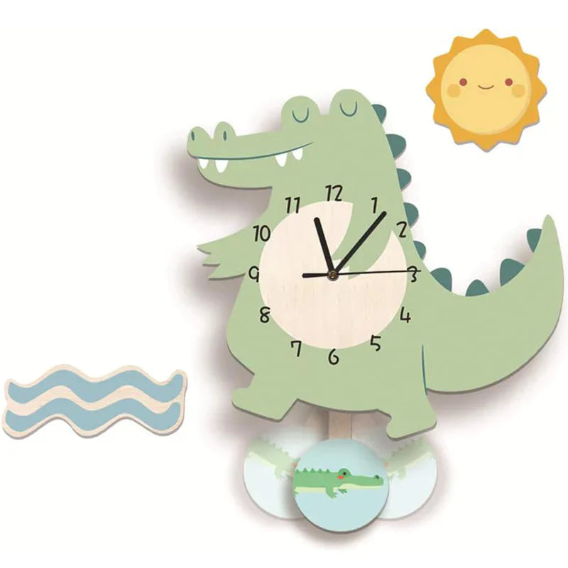 Brilvo - Incantevole Orologio da Parete Animale per Bambini