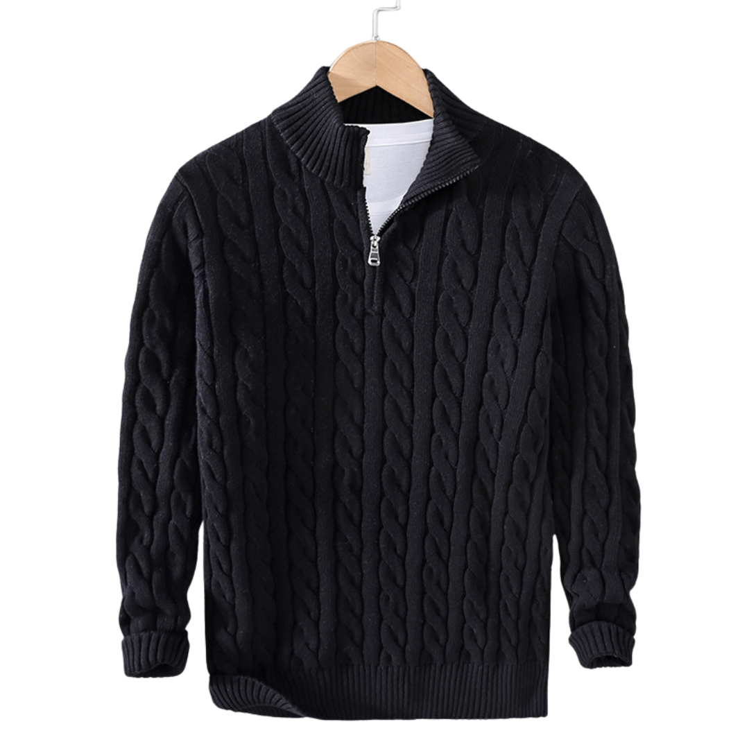 Benedikt - Stylish Modern Half-Zip Sweater