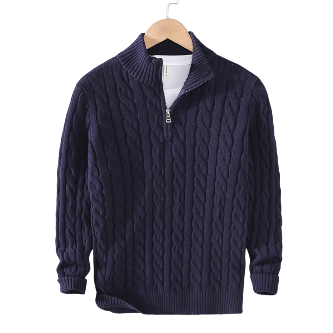 Benedikt - Stylish Modern Half-Zip Sweater