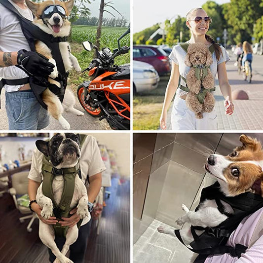 Zaino per cani versatile e senza mani per un trasporto facile e confortevole