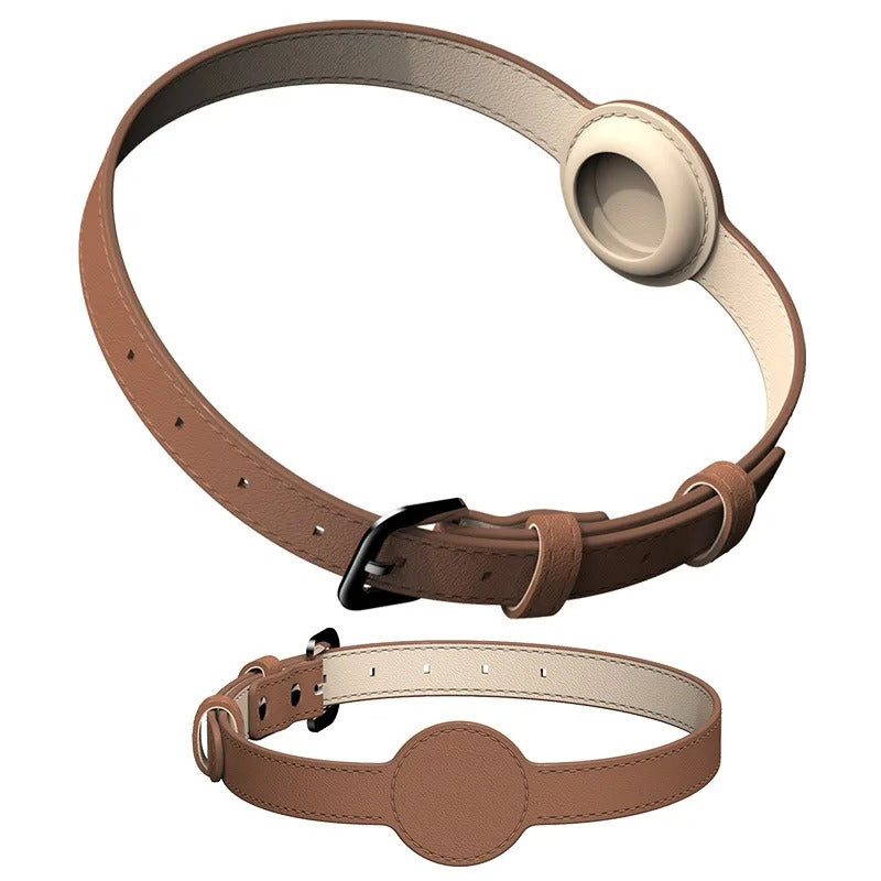Collare per cane elegante con supporto Airtag integrato per il tracciamento definitivo