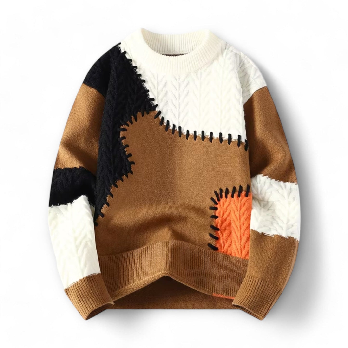 Gernot - Stylish Modern Urban Sweater with Comfortable Round Neck