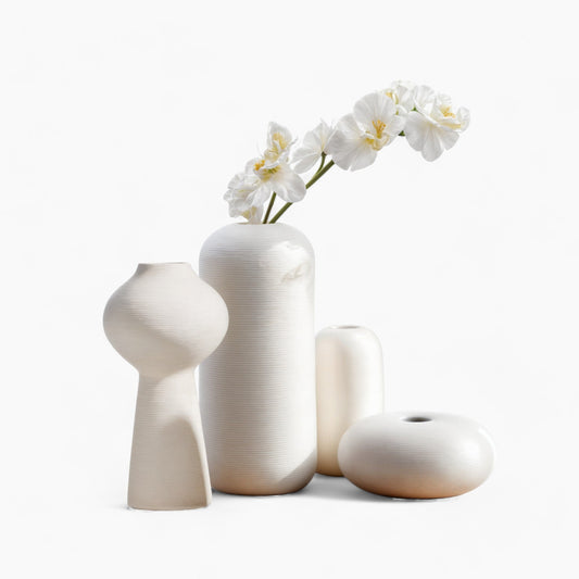 Vaso in ceramica fatto a mano Blanche