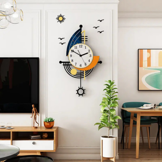 Clova - Orologio da parete grande a vela per un tocco nautico in casa