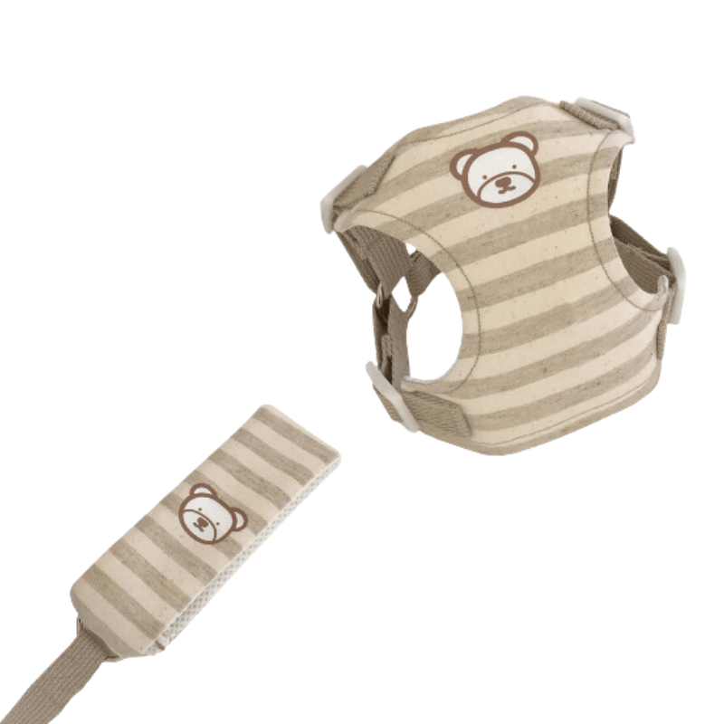 Pettorina e guinzaglio eleganti e comodi per cuccioli