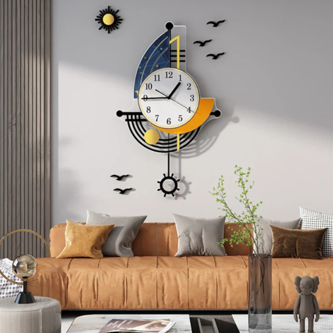 Clova - Orologio da parete grande a vela per un tocco nautico in casa