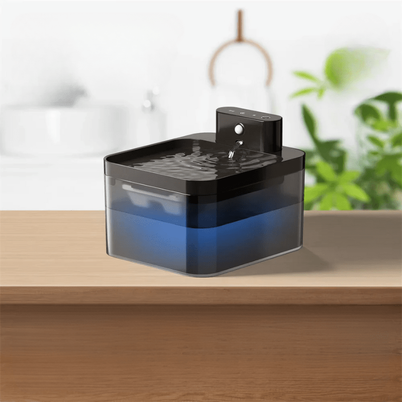 Fontana d'acqua con sensore wireless avanzato per un'esperienza migliore e a misura di gatto