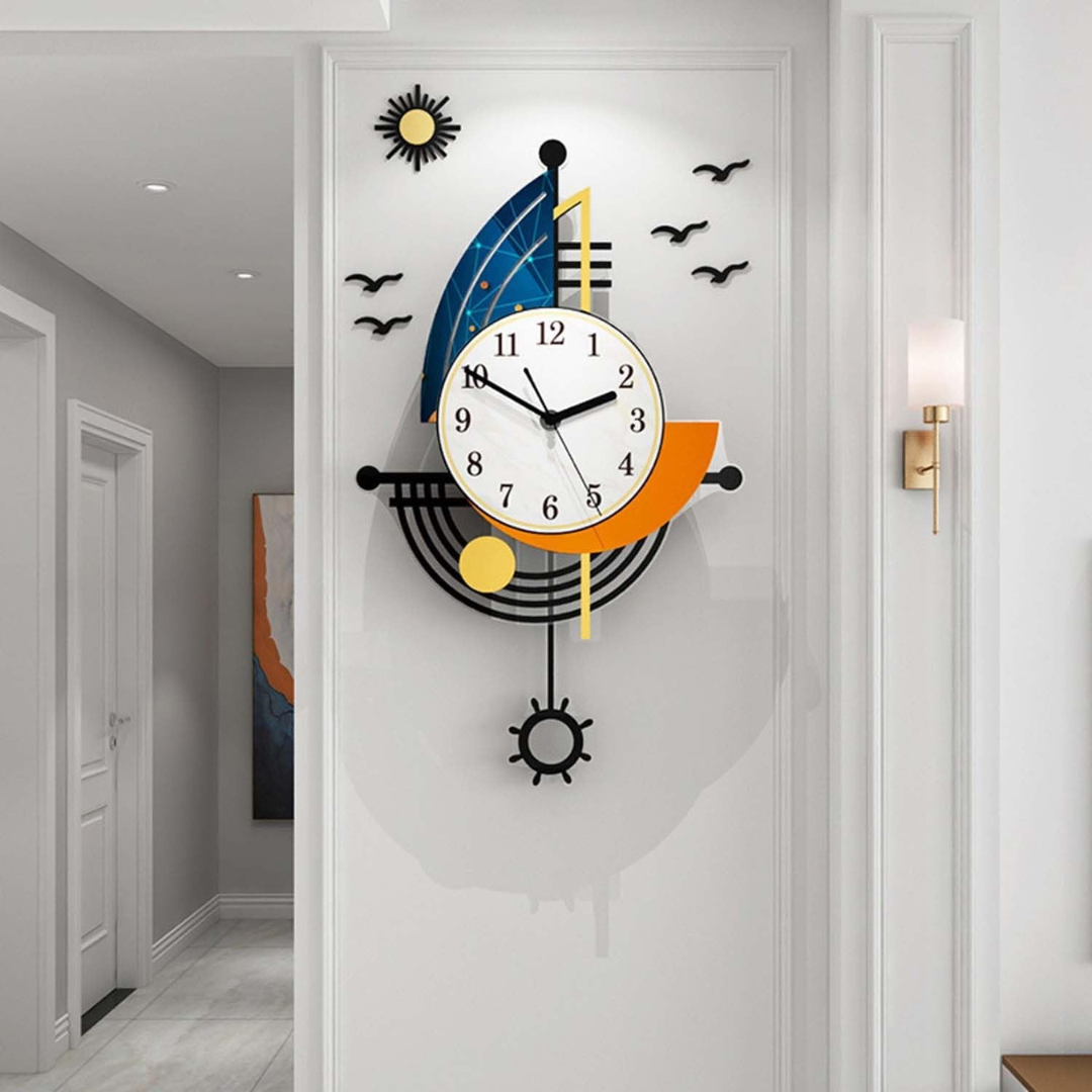 Clova - Orologio da parete grande a vela per un tocco nautico in casa