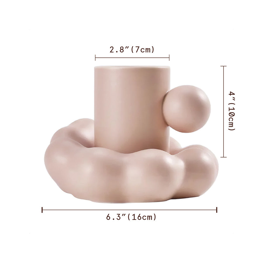 Set di Tazze in Ceramica Cloud – Eleganza e Comfort per le Tue Bevande