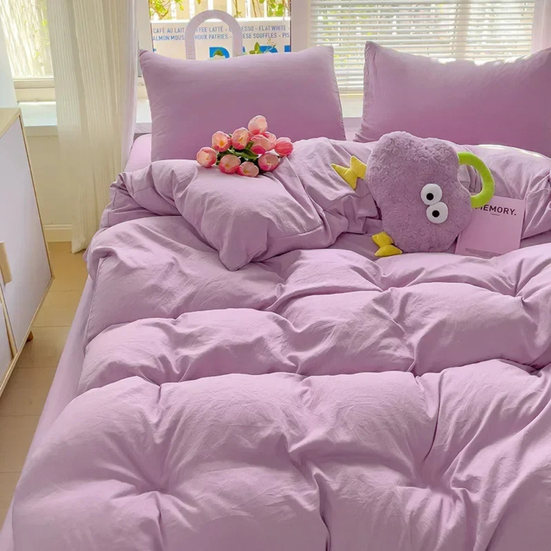 Biancheria da letto Cura Luxe 155x220 cm - Morbida, traspirante e elegante per il massimo comfort del sonno