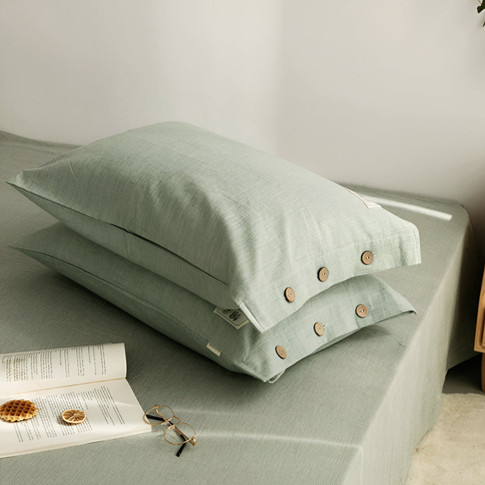 Set di biancheria da letto di cotone di lusso 135x200 cm con federe – design morbido, traspirante ed elegante