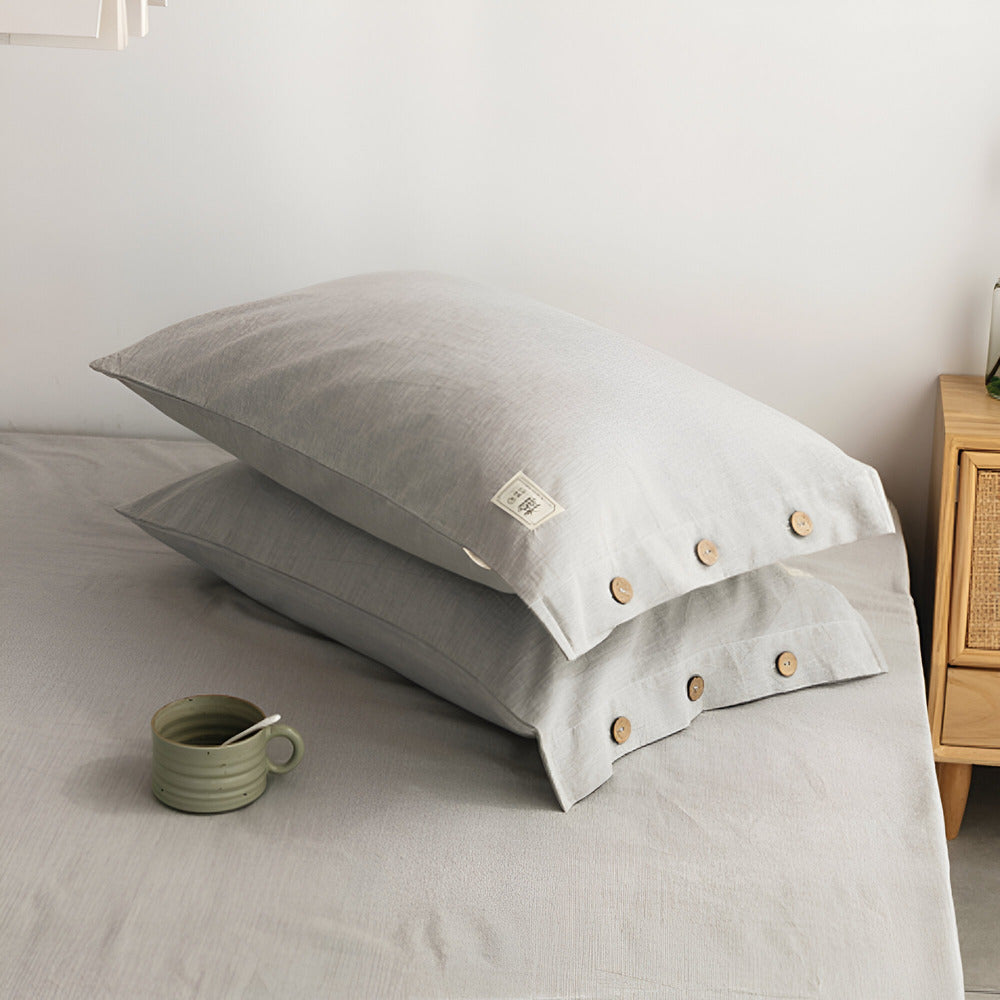 Set di biancheria da letto di cotone di lusso 135x200 cm con federe – design morbido, traspirante ed elegante