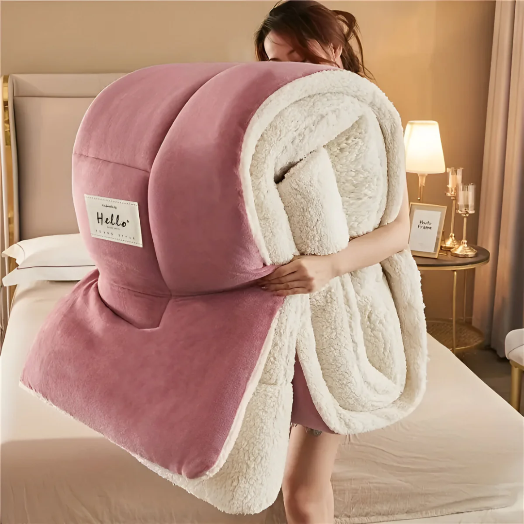 Set di biancheria da letto in pile di lusso 155x220 cm – Comfort supremo, morbido e caldo per una festa di sonno accogliente