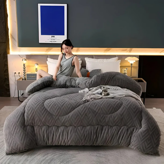 Copriletto in Pile Morbido – Decorazione Calda e Elegante per Ogni Stagione