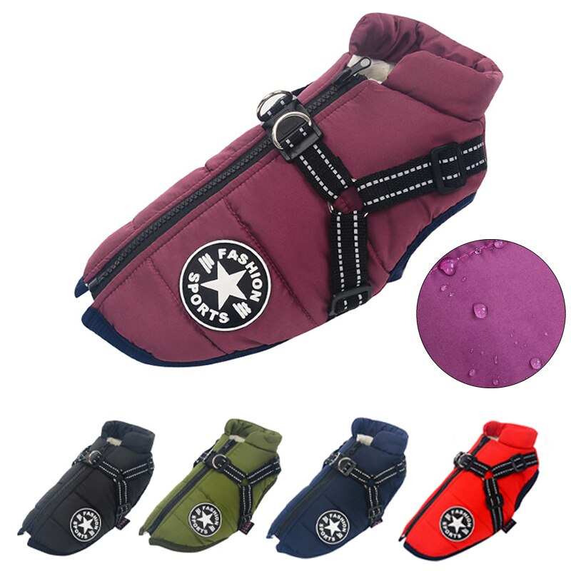 Cappotto impermeabile di lusso per cani con isolamento accogliente per un calore extra