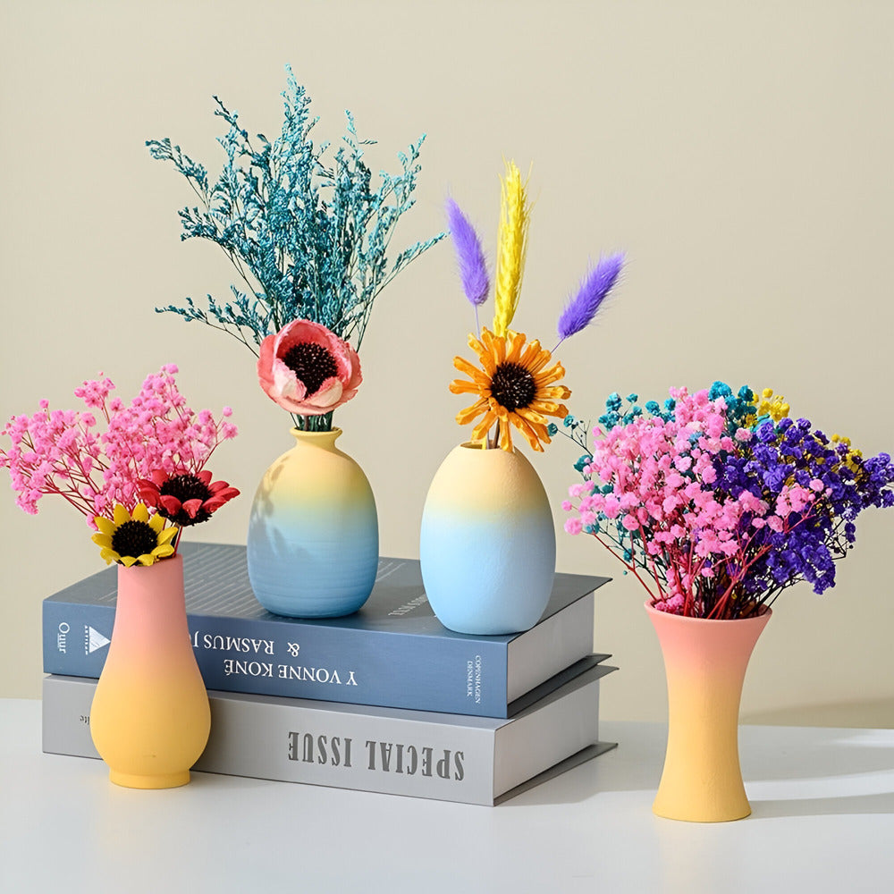 Isandria - Vaso in Ceramica Elegante nei Colori Macaron Raffinati