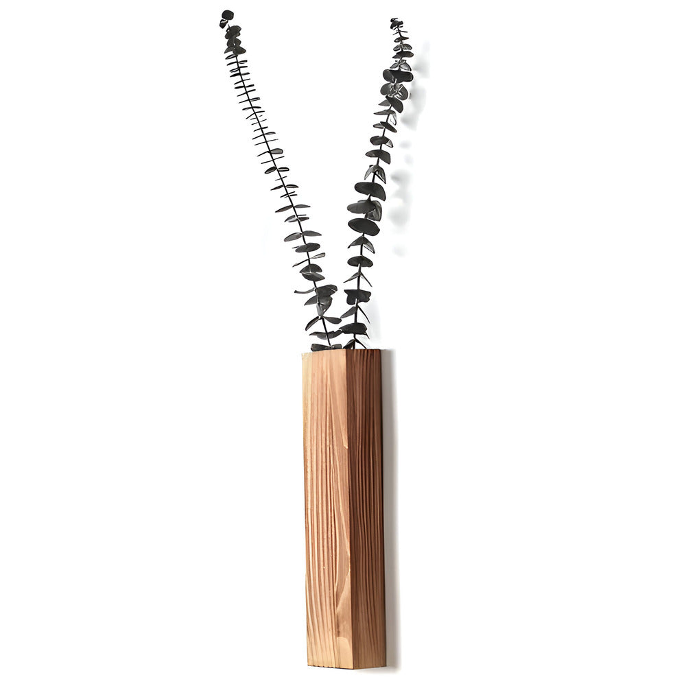 Nysaelle Vaso da Parete in Legno - Elegante Mensola Rettangolare per Piante 30 cm per Giardino o Decorazione d'Interni alla Moda
